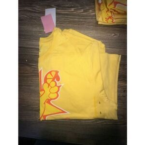 Sunkist Women's Size Small Lemon Zest Sunkist California Orange Cropped Tee. D